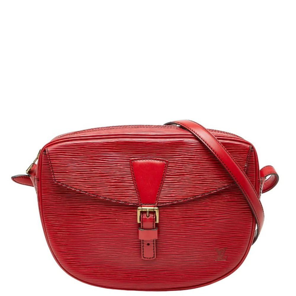 Louis Vuitton Epi Jeune Fille Crossbody Shoulder Bag Castilian Red Leather